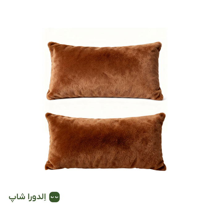 کوسن مستطیلی با رویه پولیش عروسکی جفت